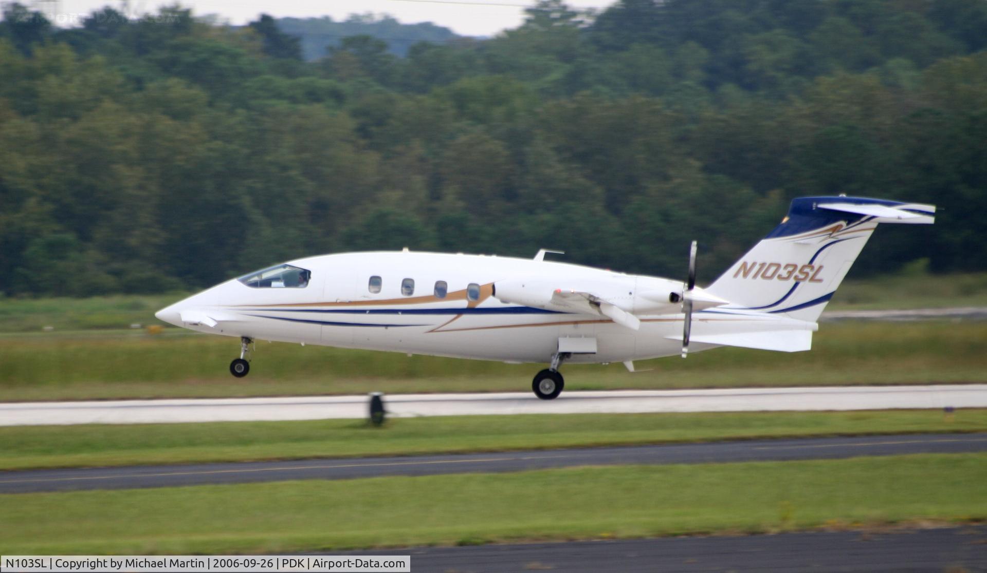 N103SL, 2002 Piaggio P-180 Avanti C/N 1059, Departing PDK enroute to OKV