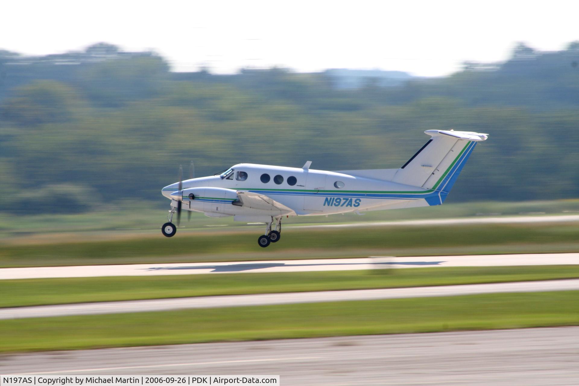 N197AS, 1981 Beech F90 King Air C/N LA-116, Departing PDK enroute to FFC