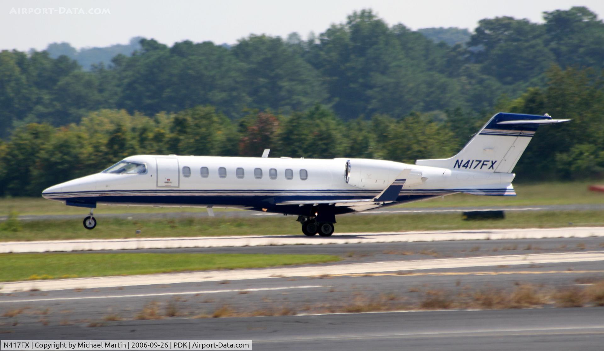 N417FX, 2000 Learjet Inc 45 C/N 45-114, Taking off from Runway 2R