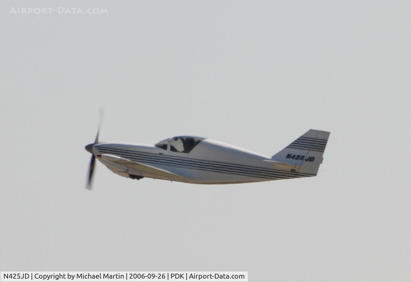 N425JD, 1992 Dichiara John V DICHIARA 1RG C/N 001, Departing PDK enroute home