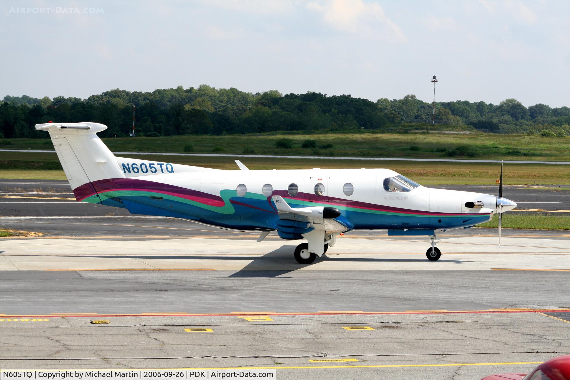 N605TQ, 2000 Pilatus PC-12/45 C/N 320, Taxing to Runway 2R