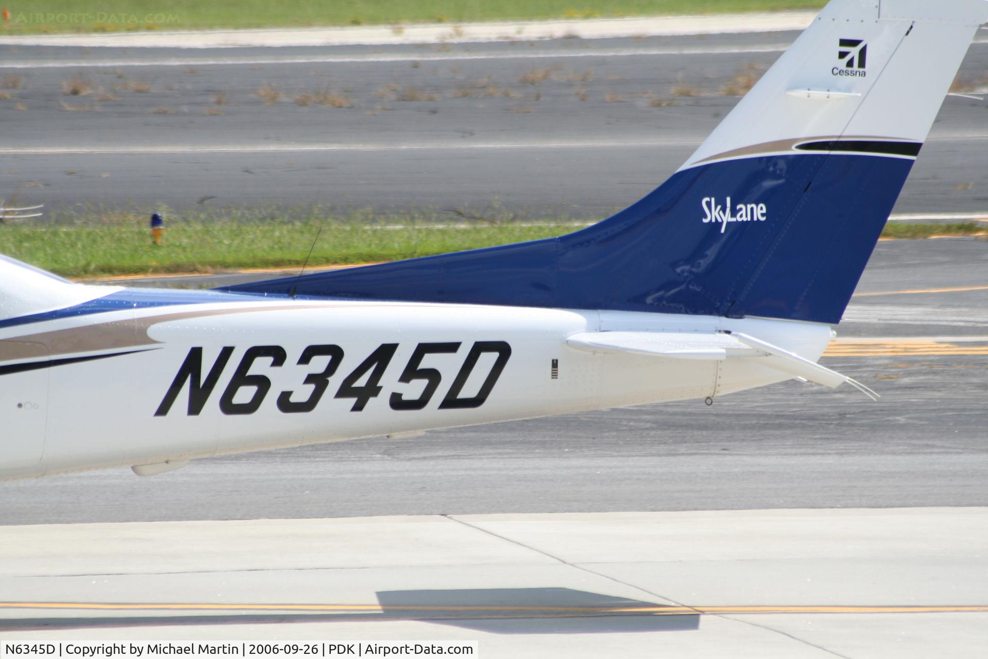 N6345D, 2004 Cessna 182T Skylane C/N 18281401, Tail Numbers