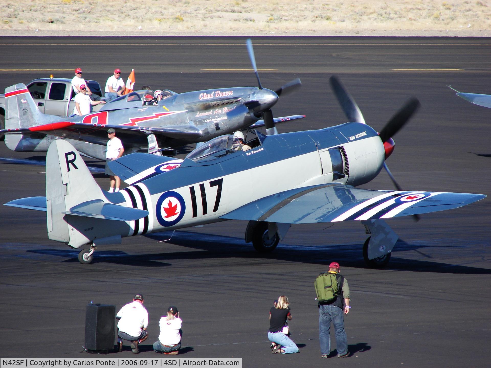 N42SF, 1947 Hawker Sea Fury T.20 C/N 37721, On the way to the gold race