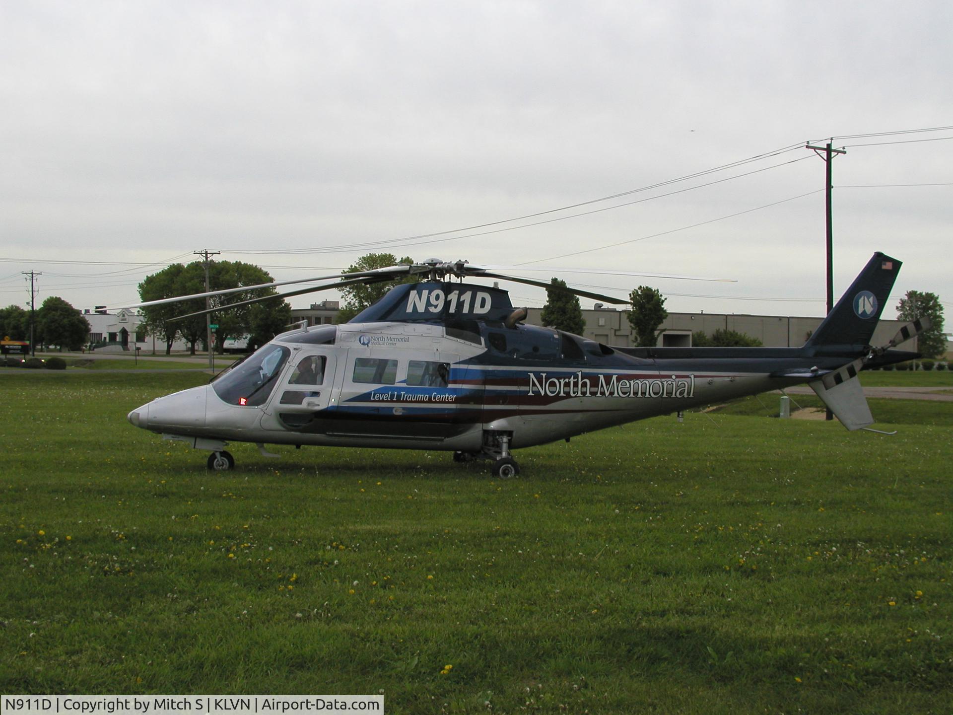 N911D, Agusta A-109C Max C/N 7637, North Memorial medical helicopter, AirCare 1
