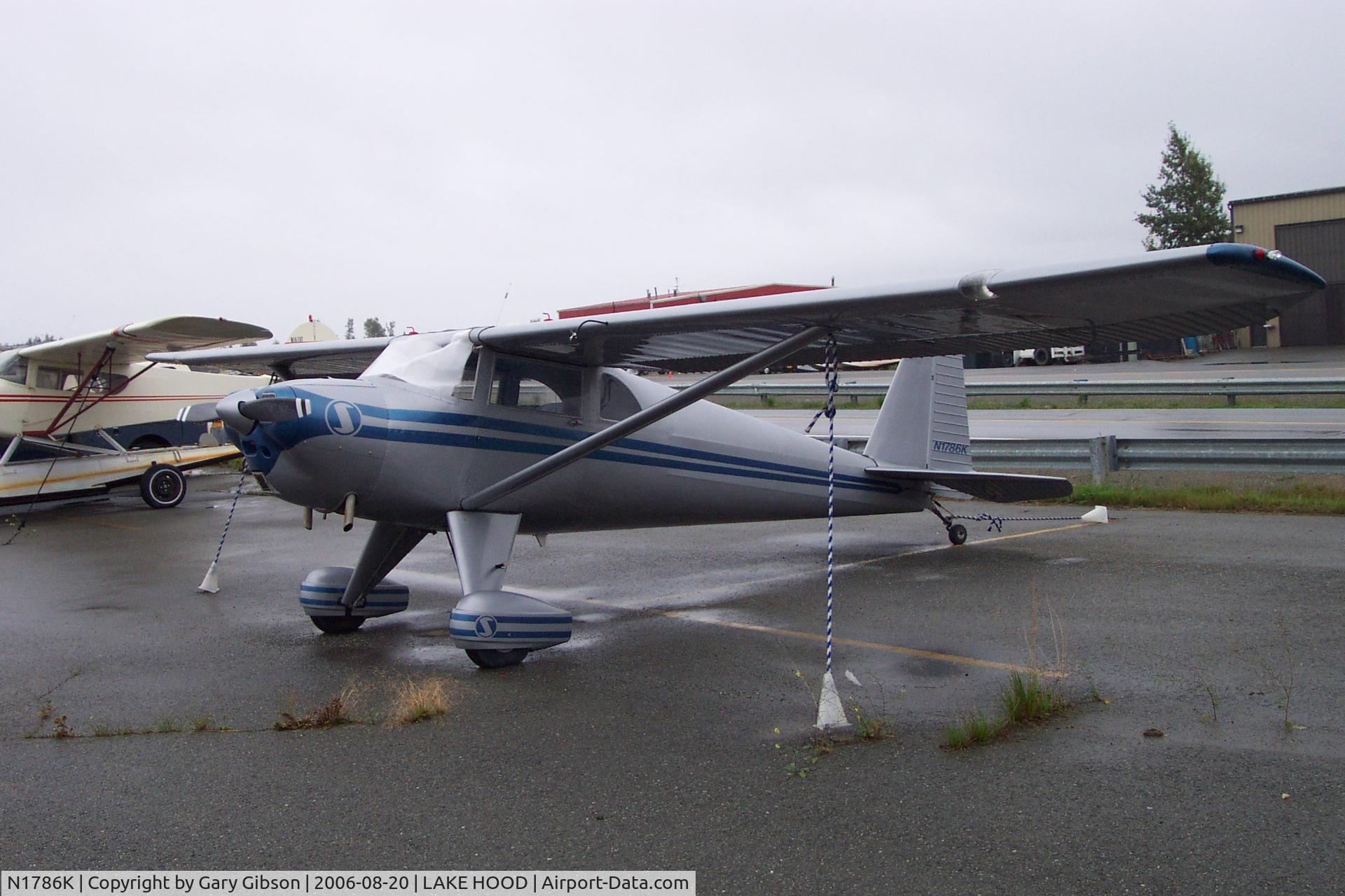 N1786K, 1946 Luscombe 8E Silvaire C/N 4513, N1786k Lake Hood Anchorage