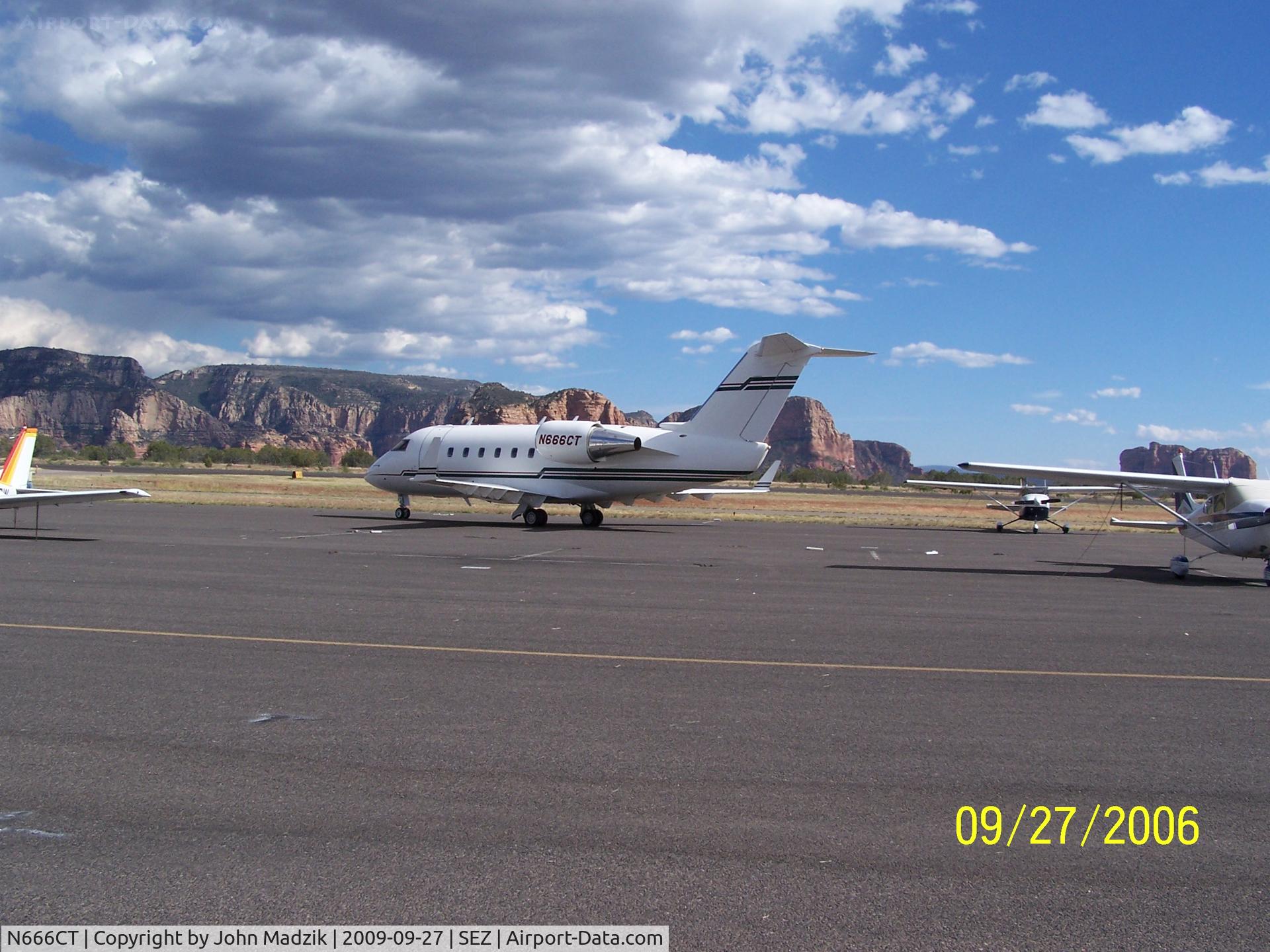 N666CT, 1987 Canadair Challenger 601-3A (CL-600-2B16) C/N 5007, Sedona Airport  Just landed