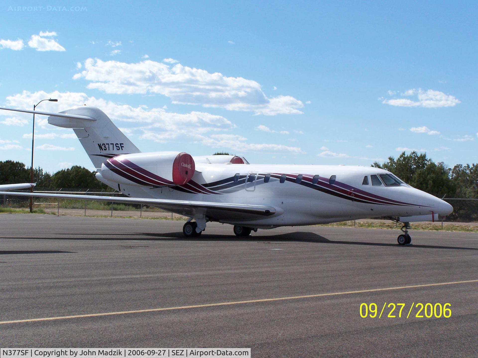 N377SF, 1999 Cessna 750 Citation X C/N 750-0068, Sedona Airport, back for another visit