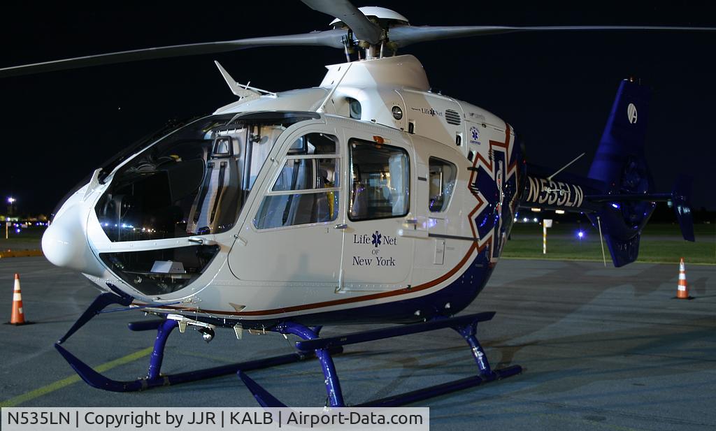 N535LN, 2004 Eurocopter EC-135P-2 C/N 0365, Resting the night, getting ready for the next day of work.