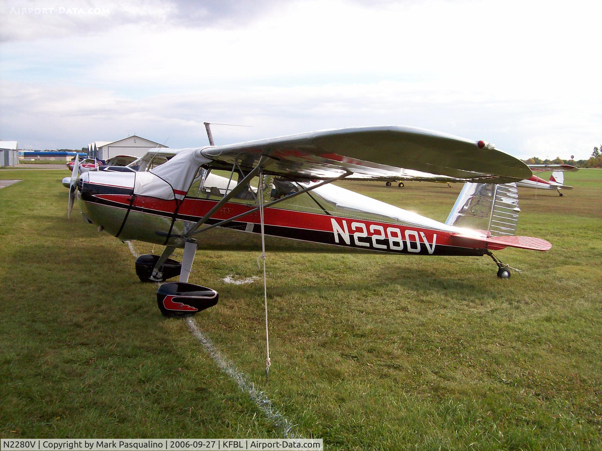 N2280V, 1948 Cessna 140 C/N 14433, Cessna 140