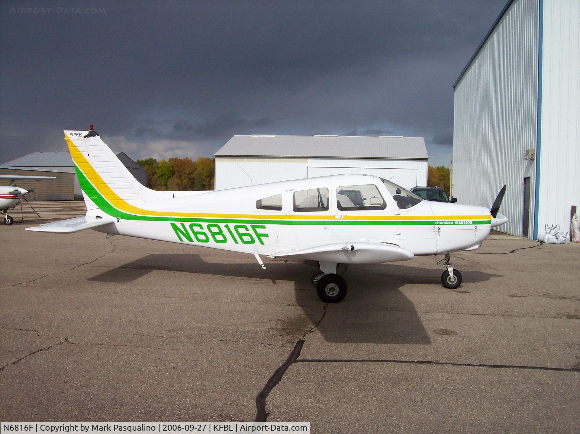 N6816F, 1976 Piper PA-28-151 C/N 28-7715180, Piper PA-28-151