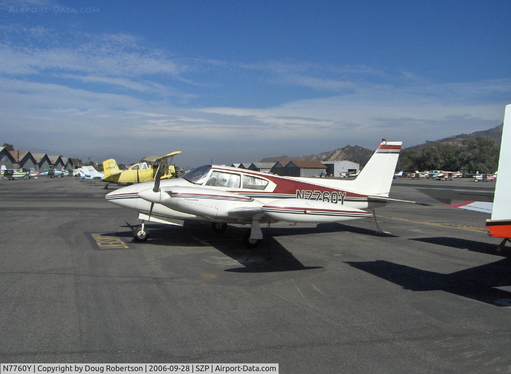 N7760Y, 1965 Piper PA-30 Twin Comanche C/N 30-847, 1965 Piper PA-30 TWIN COMANCHE, two Lycoming IO-320-B 160 Hp, aircraft refinished with tip tanks added