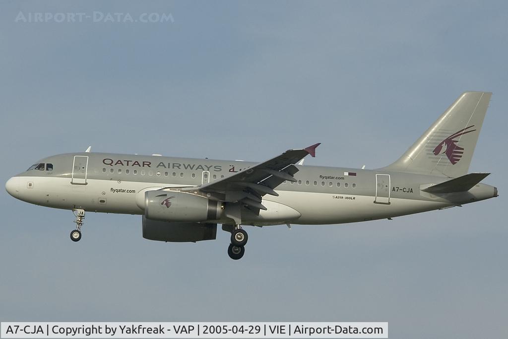 A7-CJA, Airbus A319-133LR C/N 1656, Qatar Airways Airbus 319
