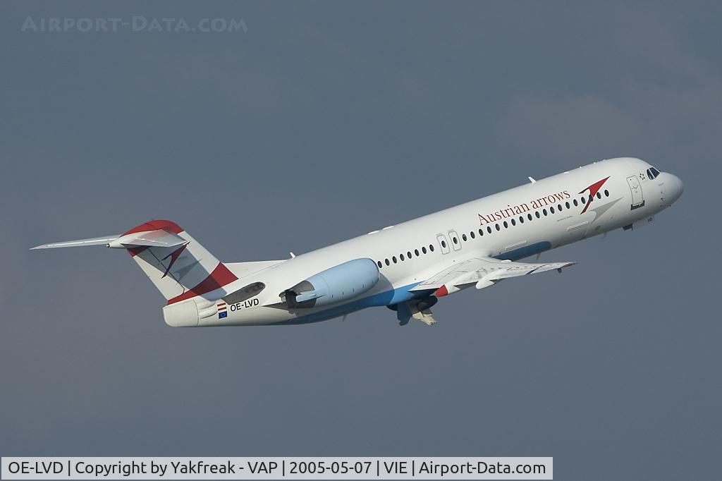 OE-LVD, 1994 Fokker 100 (F-28-0100) C/N 11515, Austrian Arrows Fokker 100