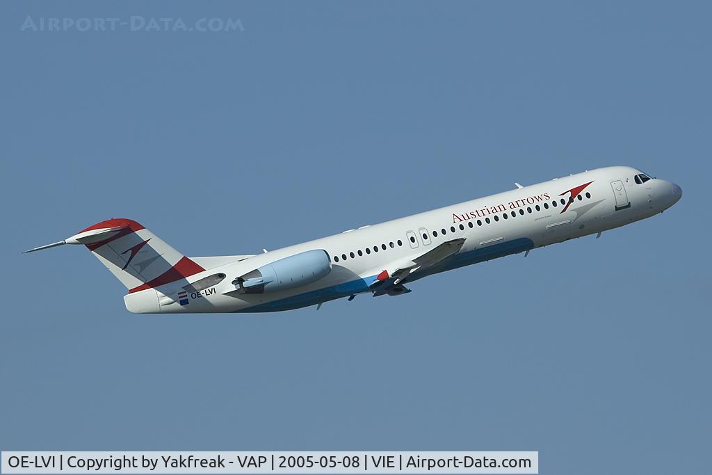 OE-LVI, 1993 Fokker 100 (F-28-0100) C/N 11468, Austrian Arrows Fokker 100