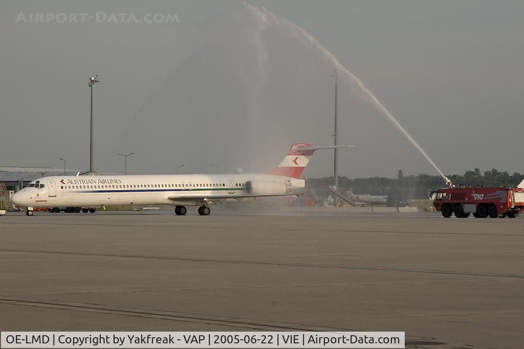OE-LMD, 1990 McDonnell Douglas MD-83 (DC-9-83) C/N 49933, Austrian Airlines MD80 after its last flight