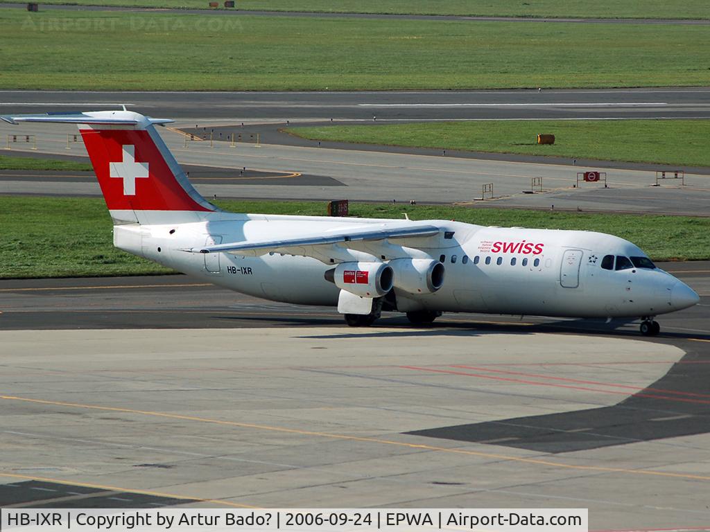 HB-IXR, 1996 British Aerospace Avro 146-RJ100 C/N E3281, SWISS