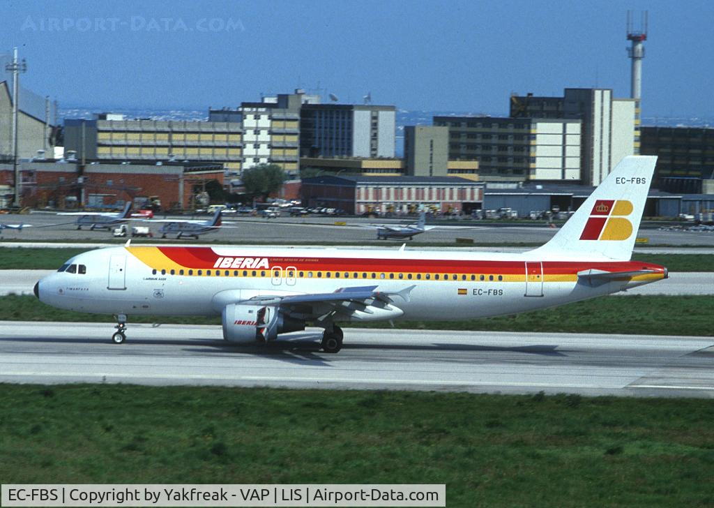 EC-FBS, 1990 Airbus A320-211 C/N 143, Iberia Airbus 320
