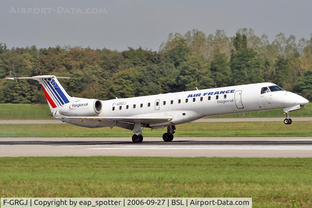 F-GRGJ, 1999 Embraer EMB-145EU (ERJ-145EU) C/N 145297, inbound from LYS