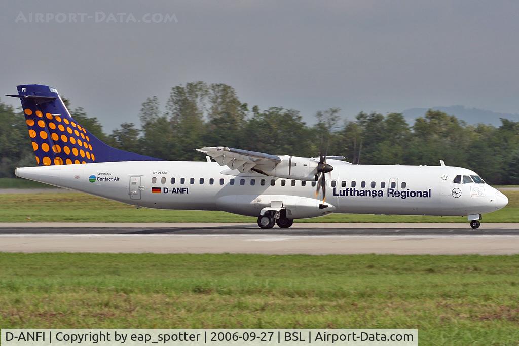 D-ANFI, 2001 ATR 72-212A (500) C/N 662, Departing on runway 16