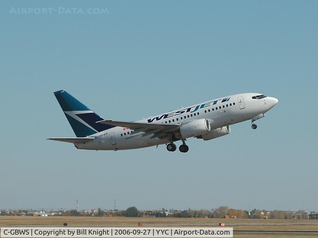 C-GBWS, 2006 Boeing 737-6CT C/N 34288, Even a 600 jumps off a shortened runway