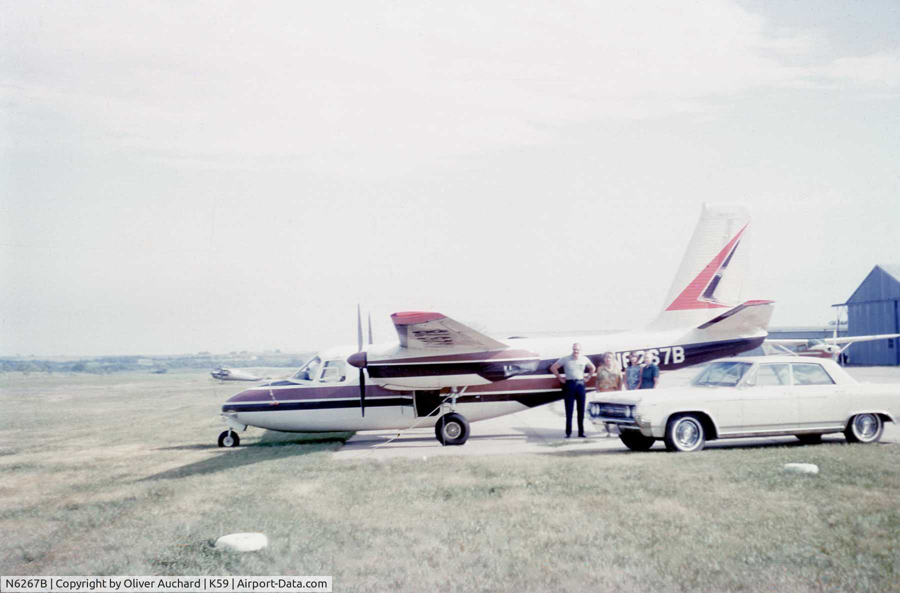 N6267B, 1958 Aero Commander 500 C/N 662, Picture of N6267B taken at Atchison Kansas airport
