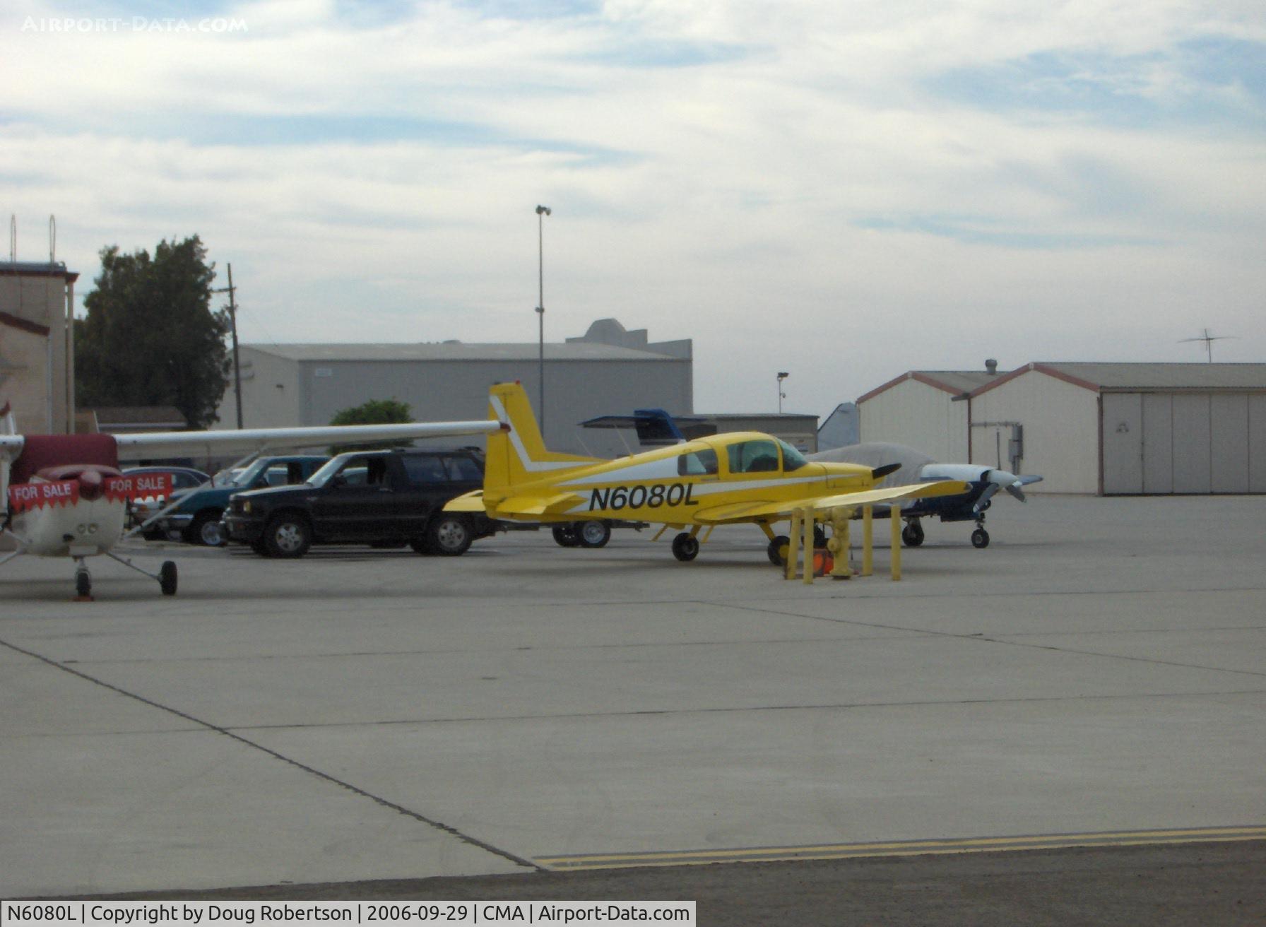 N6080L, 1972 American AA-5 C/N AA5-0180, 1972 Gulfstream American AA-5 TRAVELER, Lycoming O-320 150 Hp