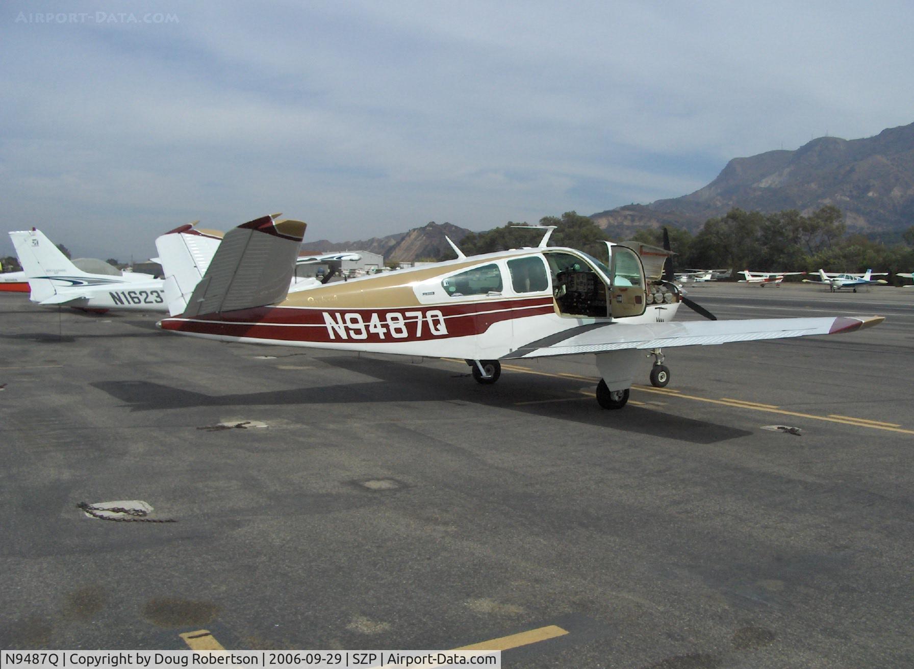 N9487Q, 1972 Beech V35B Bonanza C/N D-9333, 1972 Beech V35B BONANZA, Continental IO-520-B 285 Hp