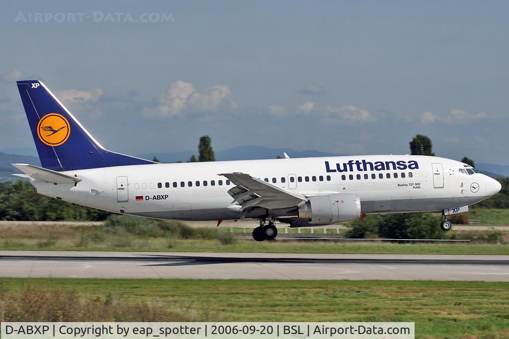 D-ABXP, 1988 Boeing 737-330 C/N 23874, inbound from FRA