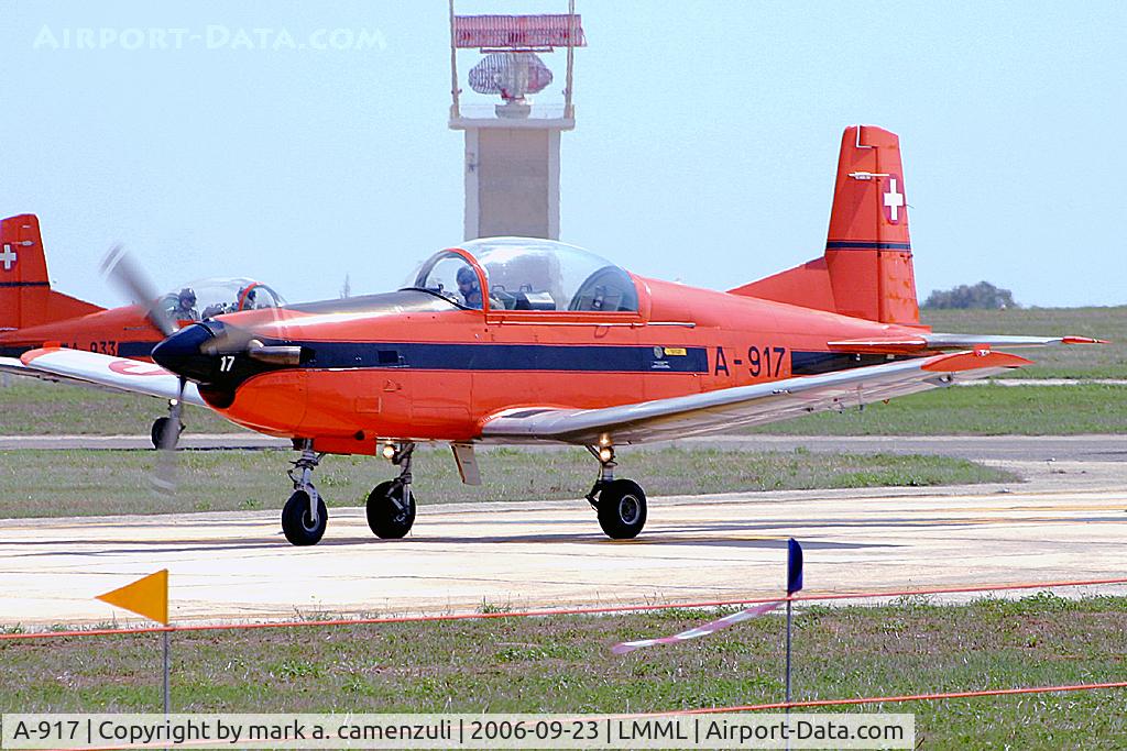 A-917, 1983 Pilatus PC-7 Turbo Trainer C/N 325, Switzerland - Air Force Pilatus 7