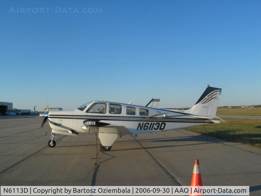 N6113D, Raytheon Aircraft Company A36 Bonanza C/N E-3513, no description, sorry.