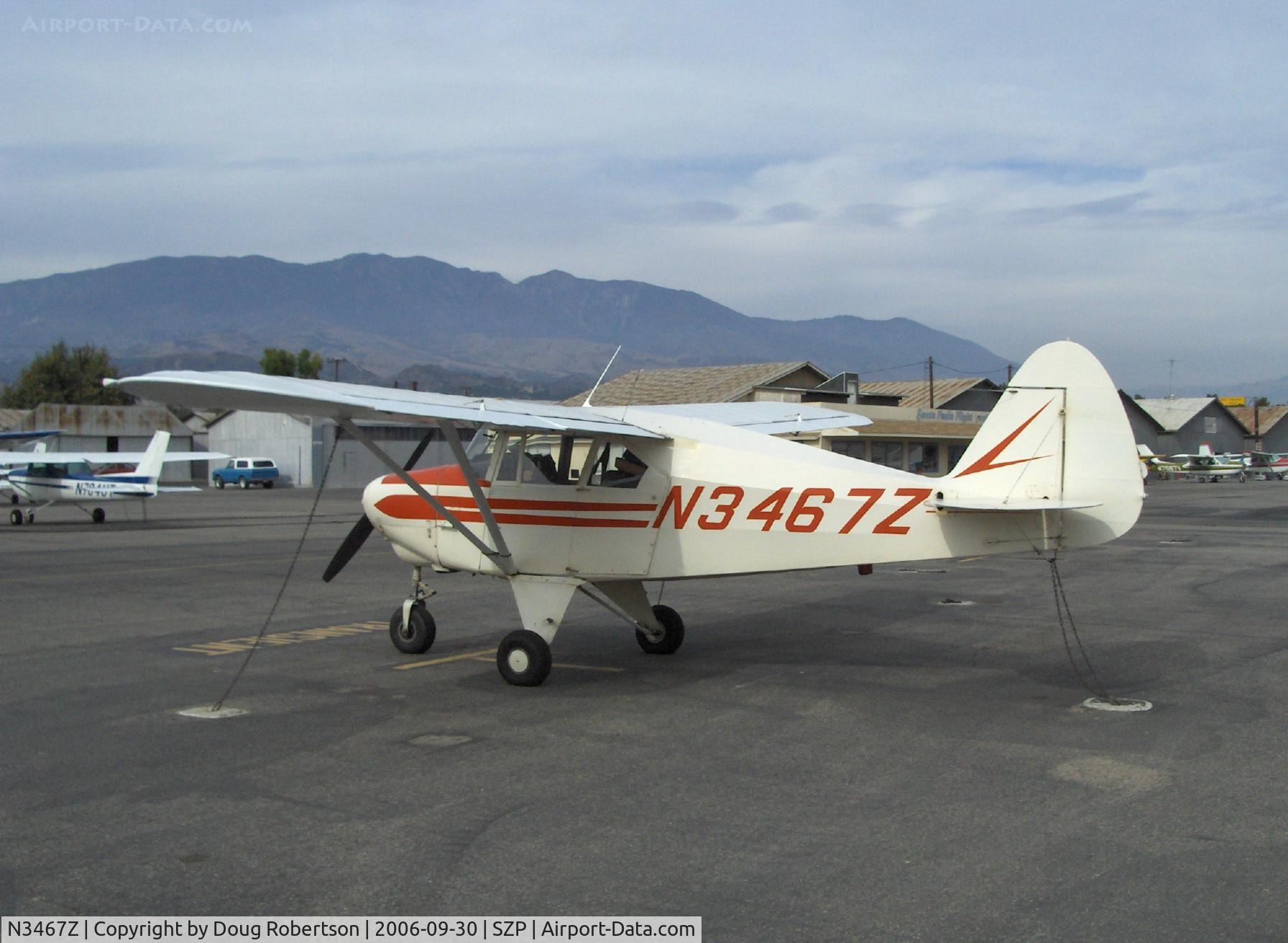 N3467Z, 1960 Piper PA-22-150 C/N 22-7391, 1960 Piper PA-22 TRI-PACER CARIBBEAN, Lycoming O-320 150 Hp