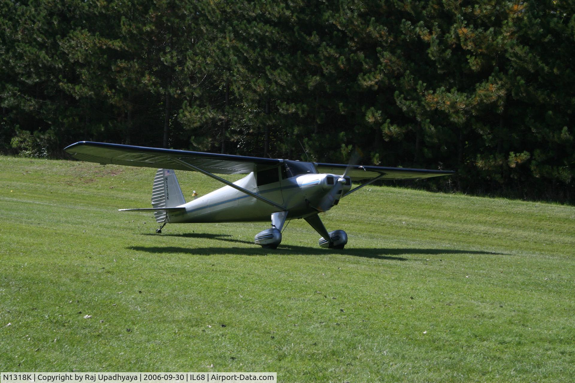 N1318K, 1947 Luscombe 8A C/N 4045, N1318K at MillRose Farm