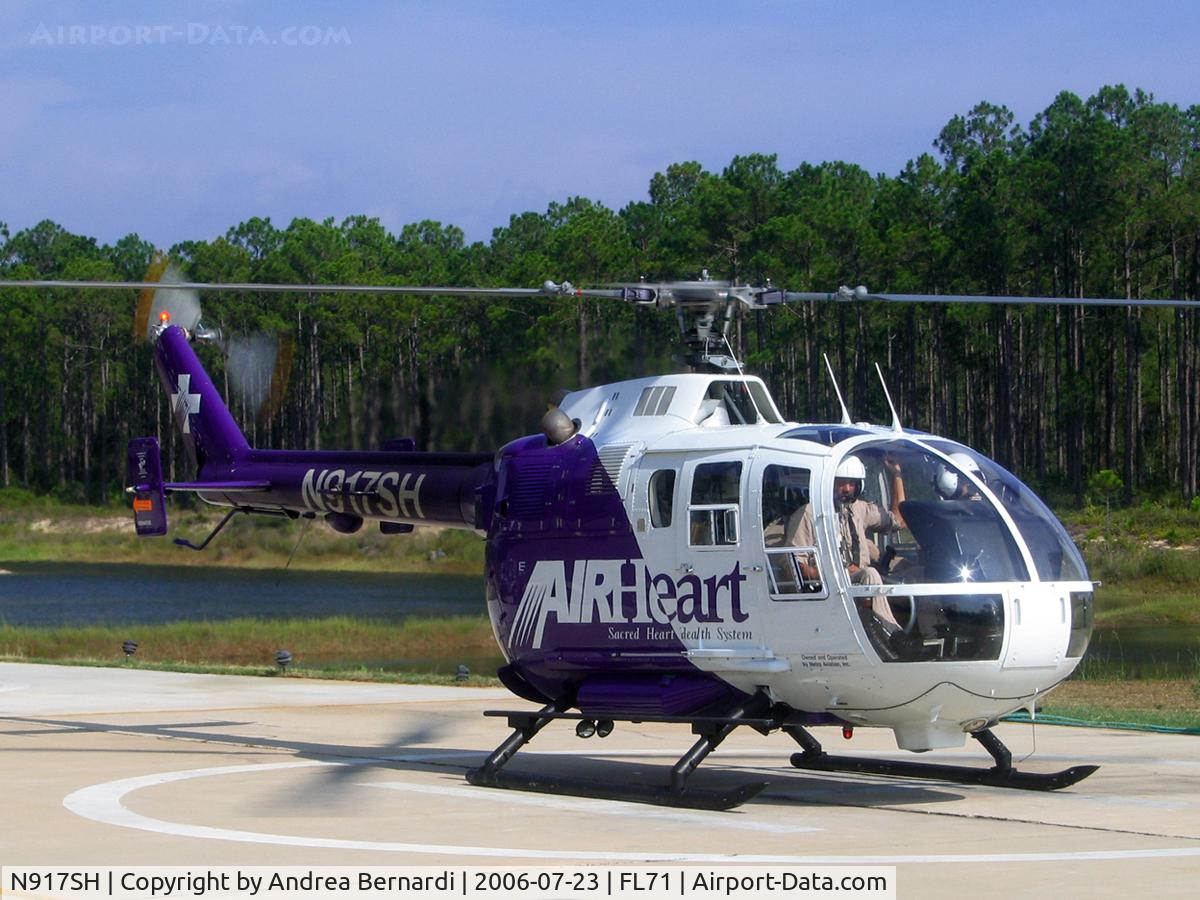 N917SH, 1988 MBB Bo-105CBS-5 C/N S-719, Departing for an EMS mission