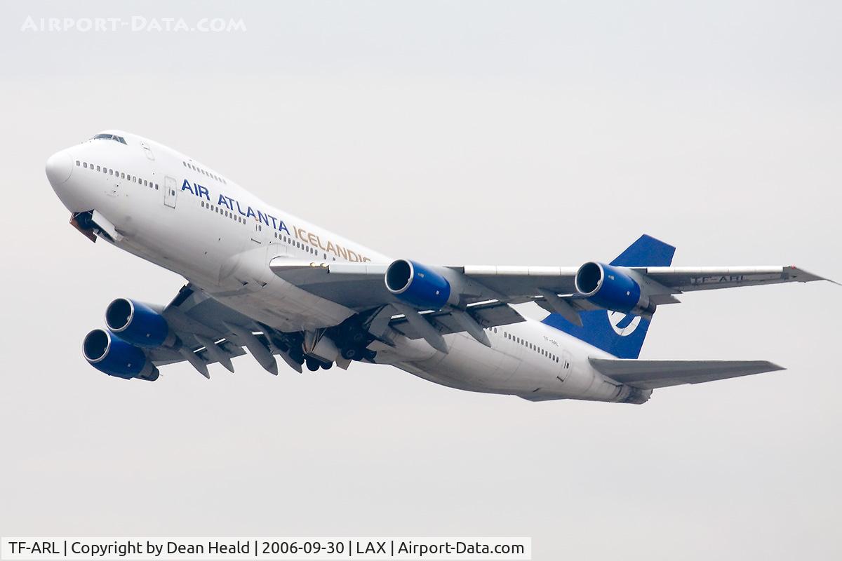 TF-ARL, 1982 Boeing 747-230B C/N 22671, Air Atlanta Icelandic (cargo aircraft) TF-ARL climbing out from RWY 25R.