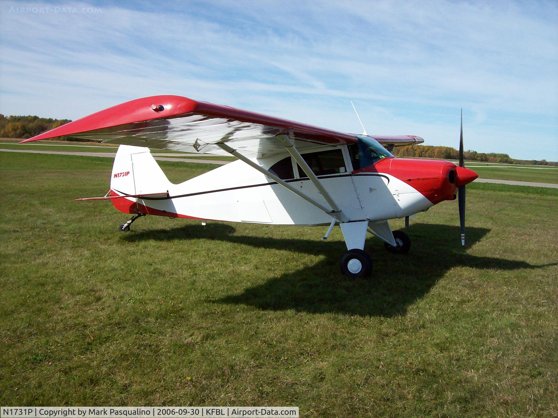 N1731P, 1954 Piper PA-22 C/N 22-2521, Piper PA-22