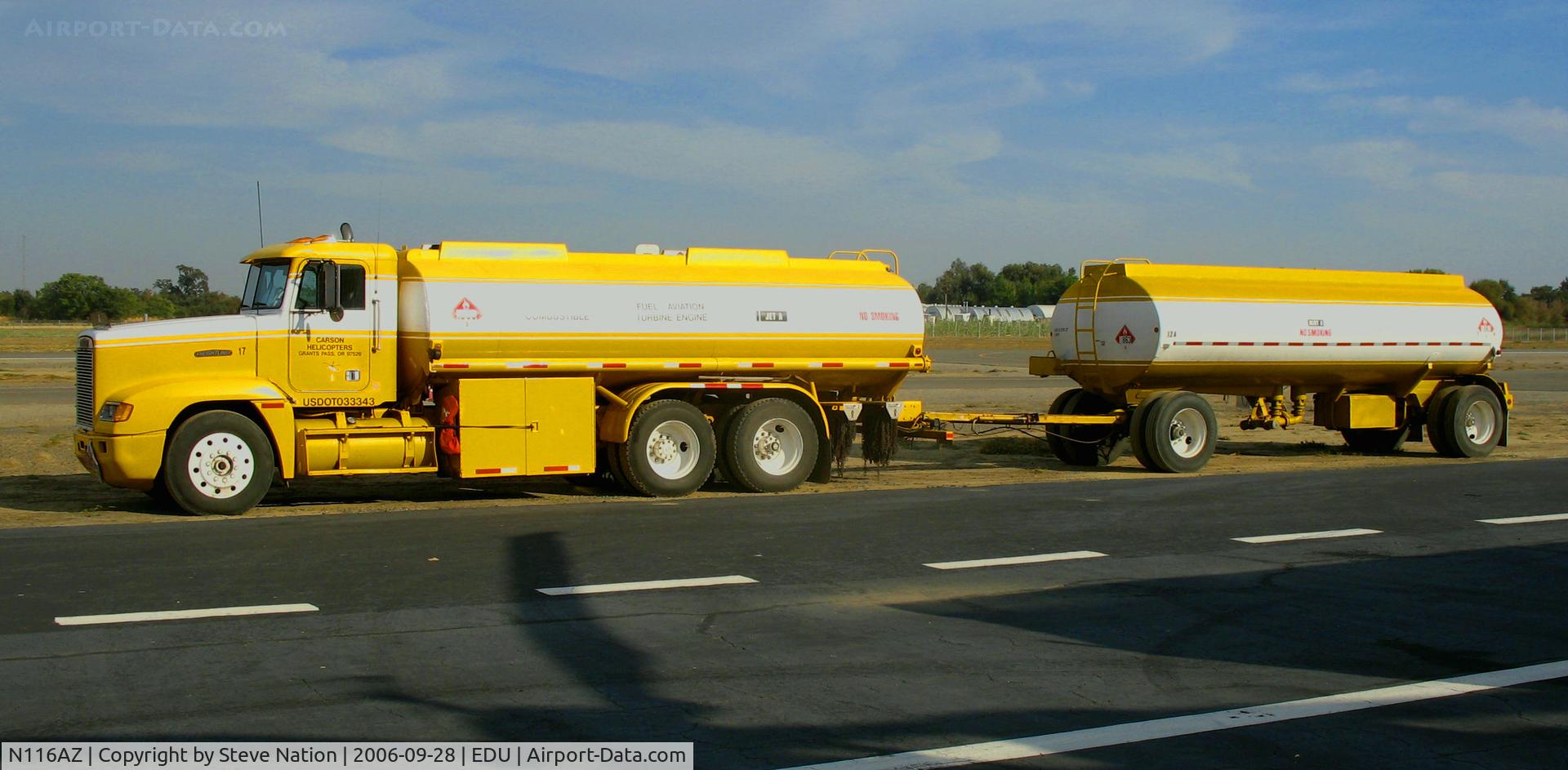 N116AZ, 1964 Sikorsky S-61N C/N 61242, Carson Helicopters fuel truck for 
