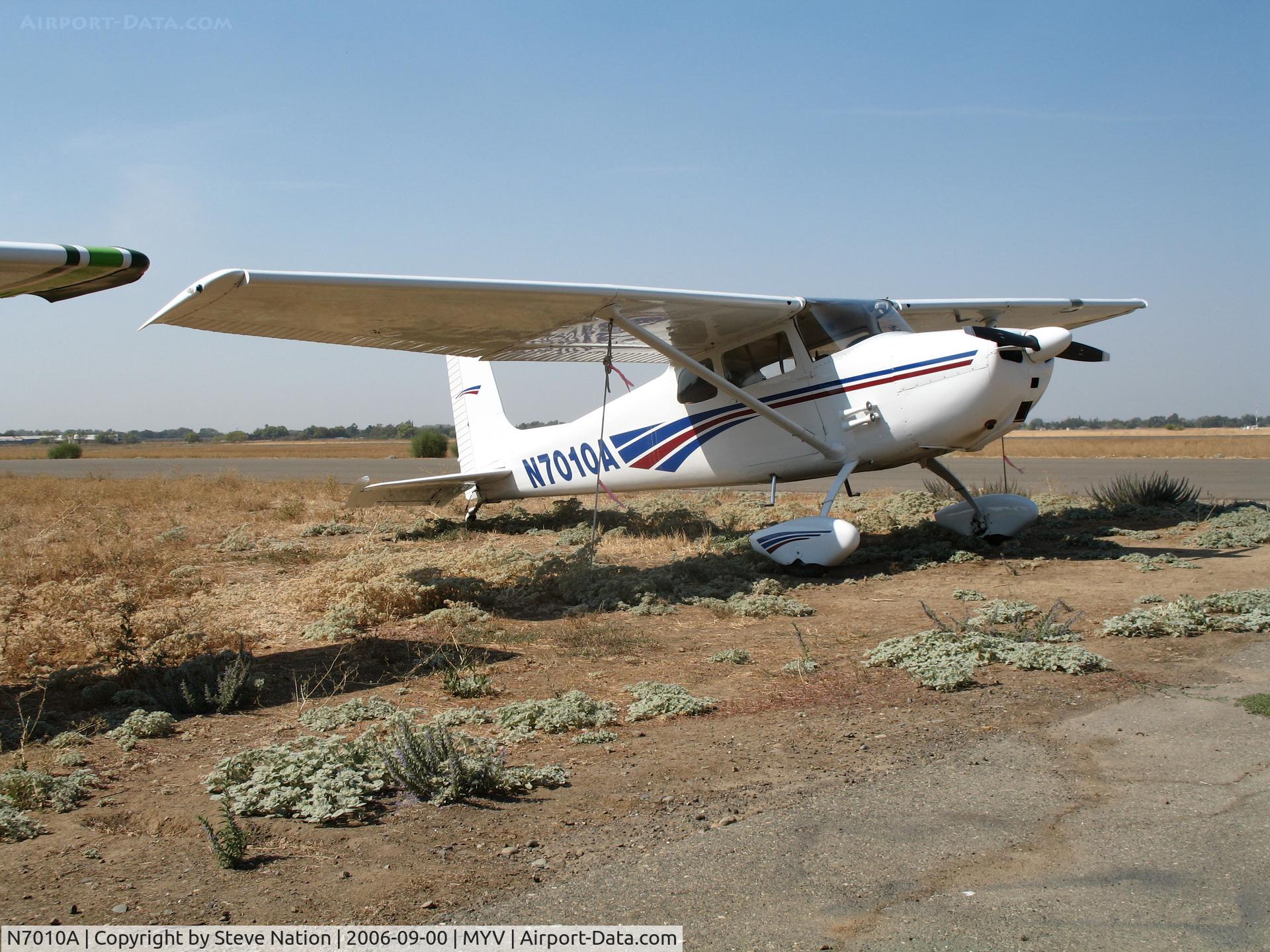 N7010A, 1956 Cessna 172 C/N 29110, 1956 Cessna 172 tail-dragger @ Yuba County Airport (Marysville), CA