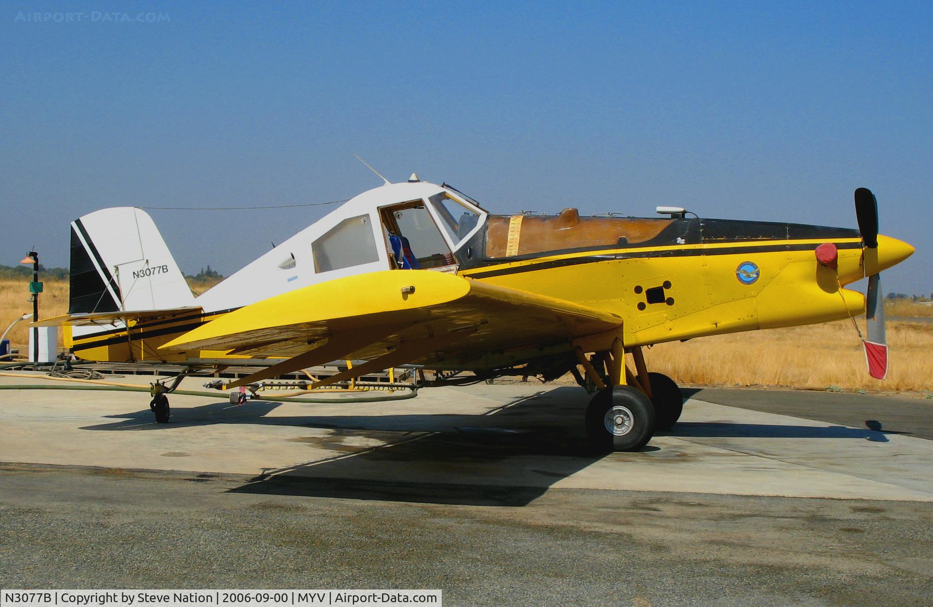 N3077B, 1981 Ayres S2R-T34 Thrush C/N T34-057DC, Gay Dibble's 1981 Ayres S2R-T34 sprayer (2-seat version!) @ Yuba County Airport (Marysville), CA