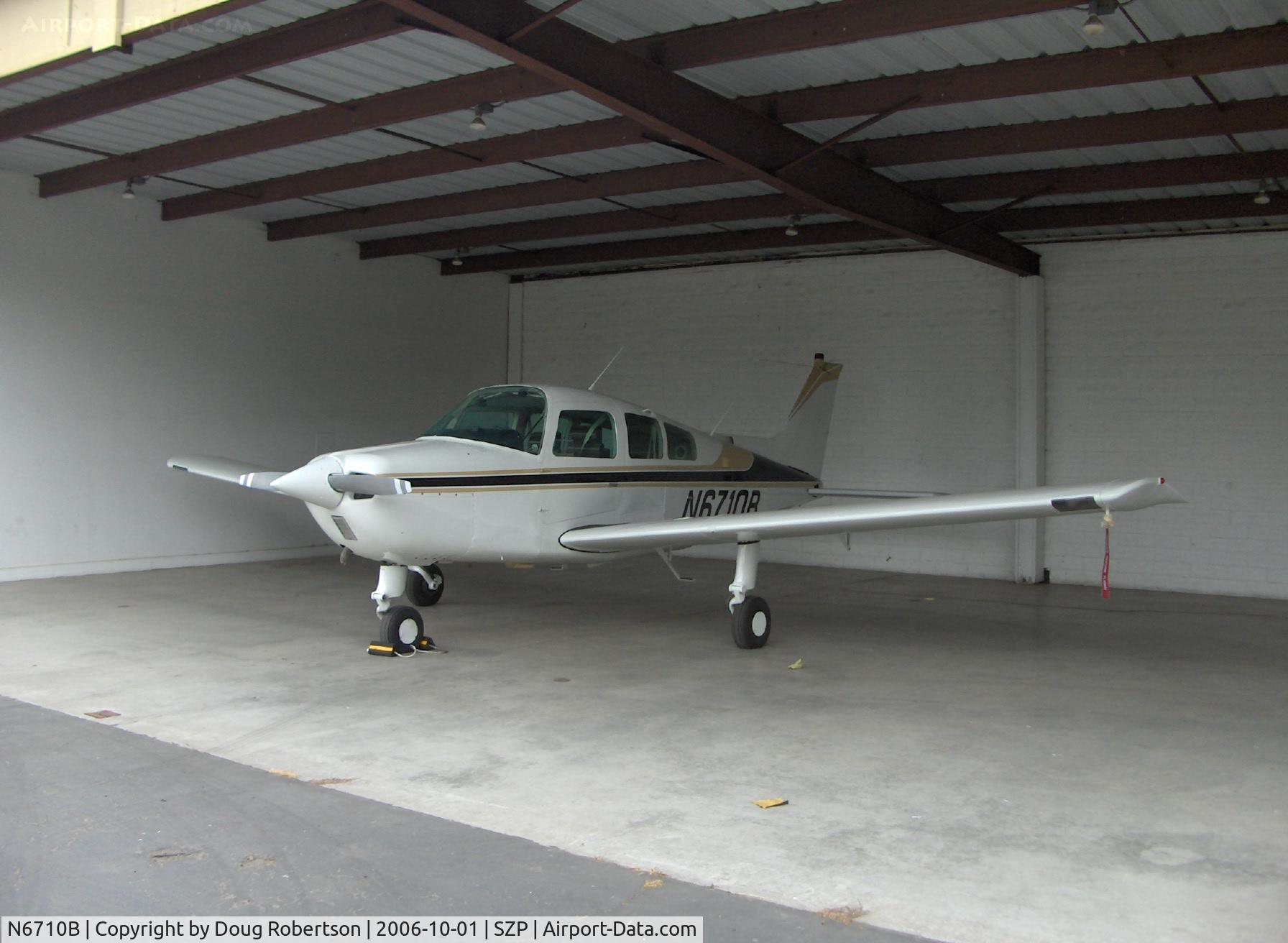 N6710B, 1980 Beech C23 Sundowner 180 C/N M-2246, 1980 Beech C23 SUNDOWNER, Lycoming O&VO-360 180 Hp