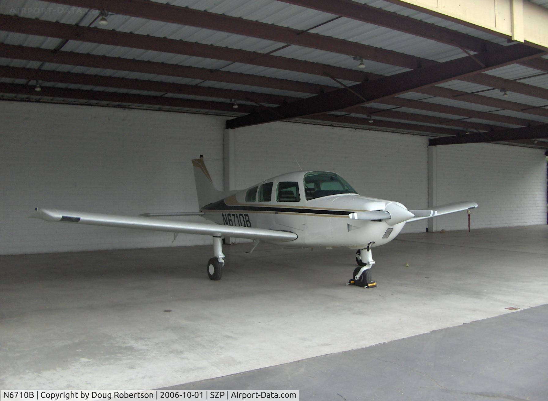 N6710B, 1980 Beech C23 Sundowner 180 C/N M-2246, 1980 Beech C23 SUNDOWNWER, Lycoming O&VO-360 180 Hp