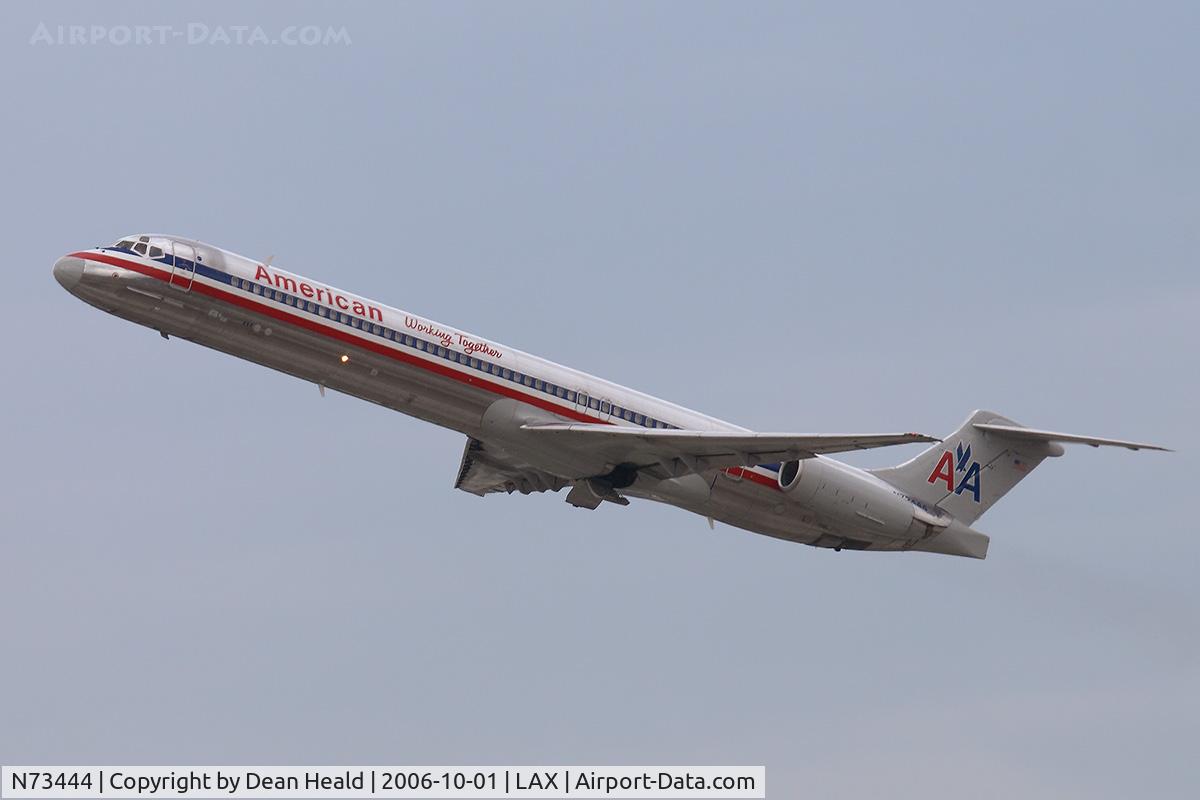N73444, 1987 McDonnell Douglas MD-82 (DC-9-82) C/N 49470, American Airlines N73444 