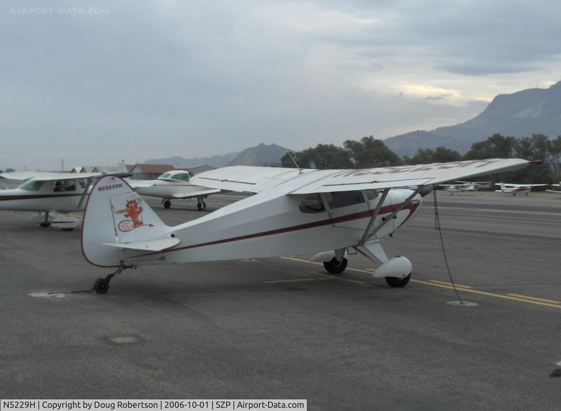 N5229H, 1949 Piper PA-16 Clipper C/N 16-33, 1949 Piper PA-16 CLIPPER 