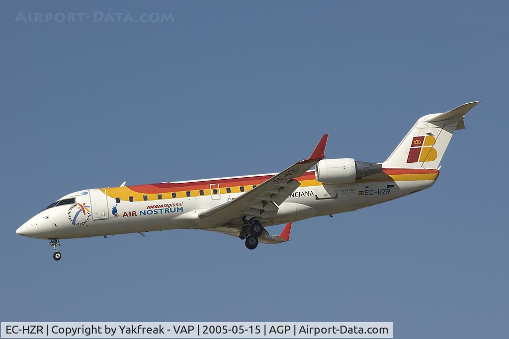 EC-HZR, Canadair CRJ-200ER (CL-600-2B19) C/N 7547, Air Nostrum Regionaljet in Iberia colors
