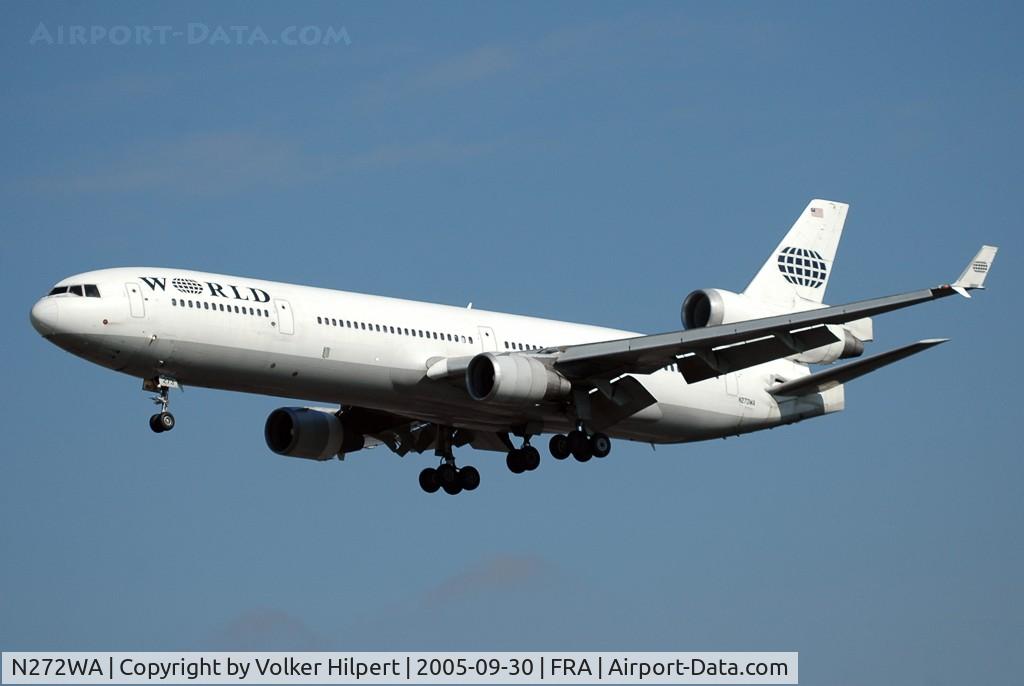 N272WA, 1992 McDonnell Douglas MD-11 C/N 48437, McDonnell Douglas MD-11