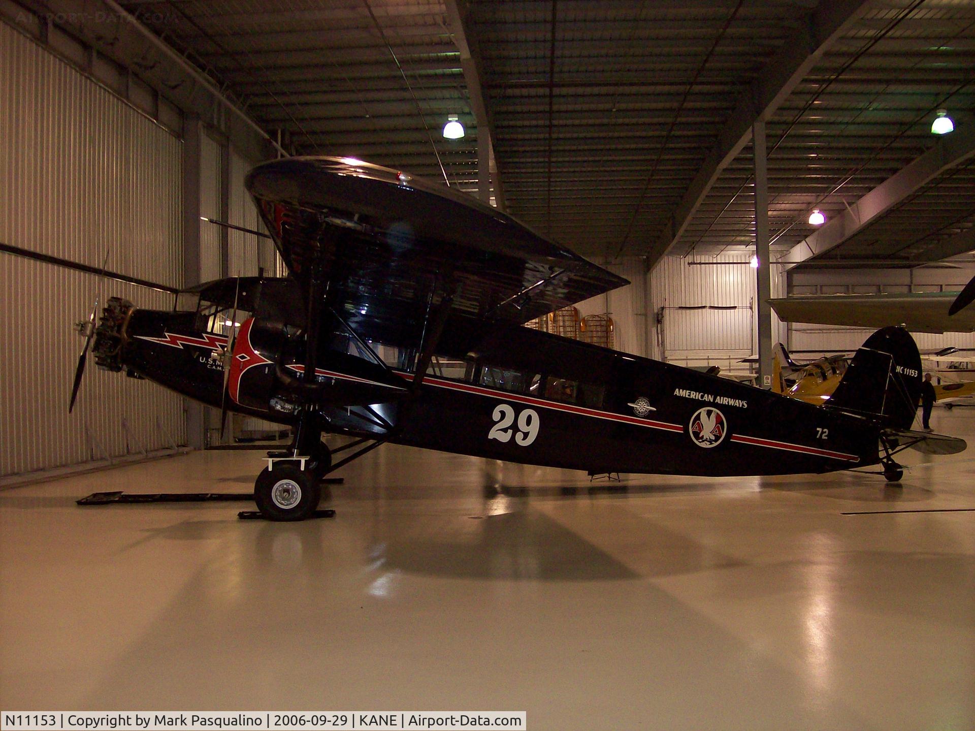 N11153, 1931 Stinson SM-6000-B C/N 5021, Stinson 6000-B