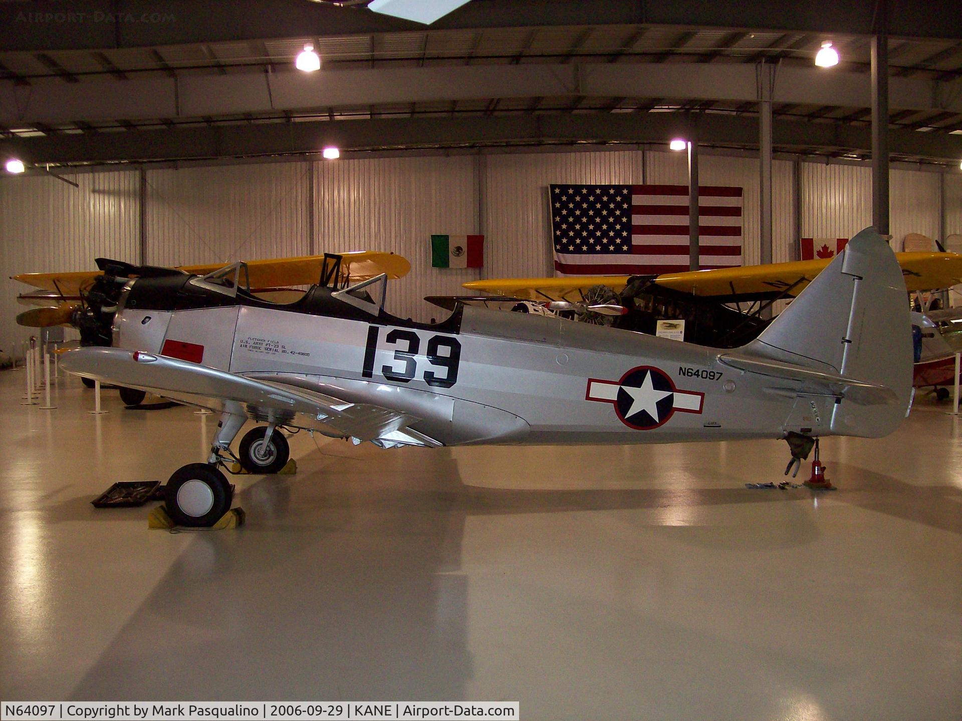 N64097, 1943 Fairchild (Howard) PT-23A Cornell (M-62C) C/N 129, PT-23