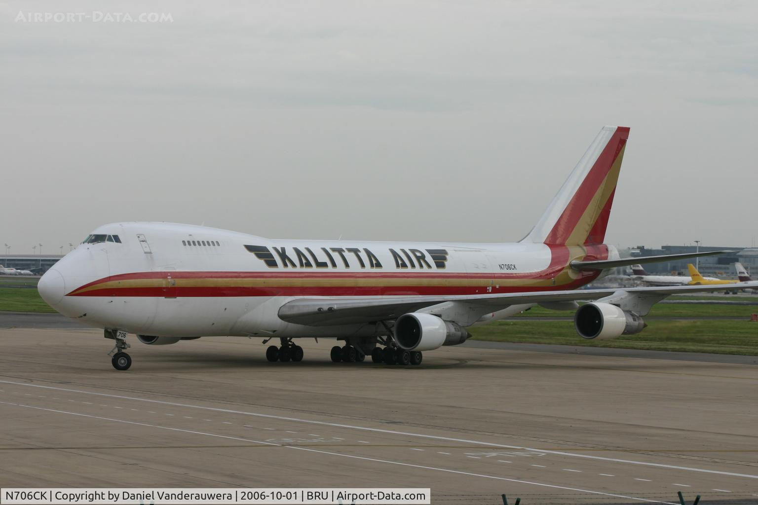 N706CK, 1979 Boeing 747-249F C/N 21827, manoeuvring on Brucargo apron