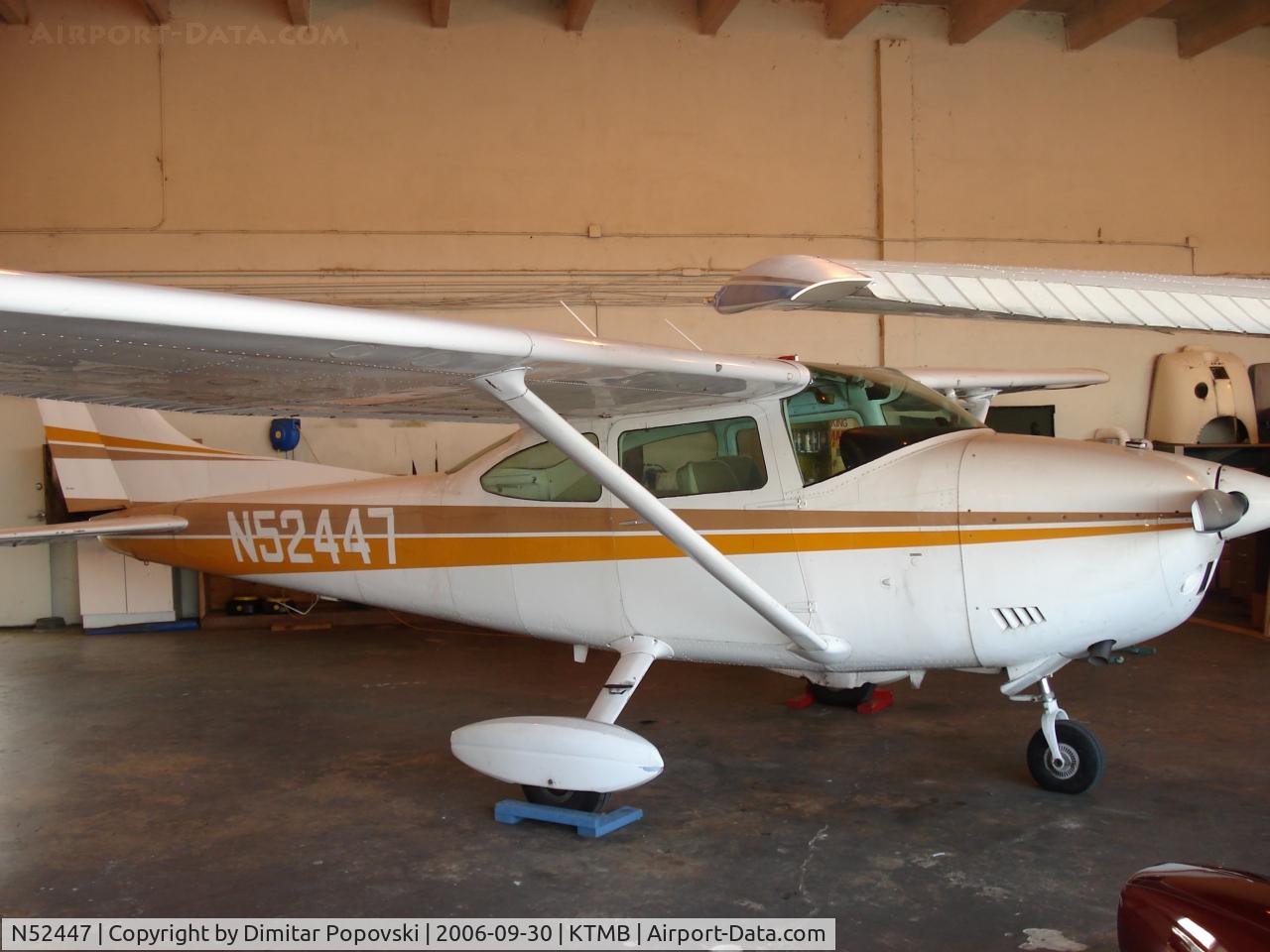 N52447, 1973 Cessna 182P Skylane C/N 18262614, Cessna Skylane undergoing maintenance at Peninsula Avionics.