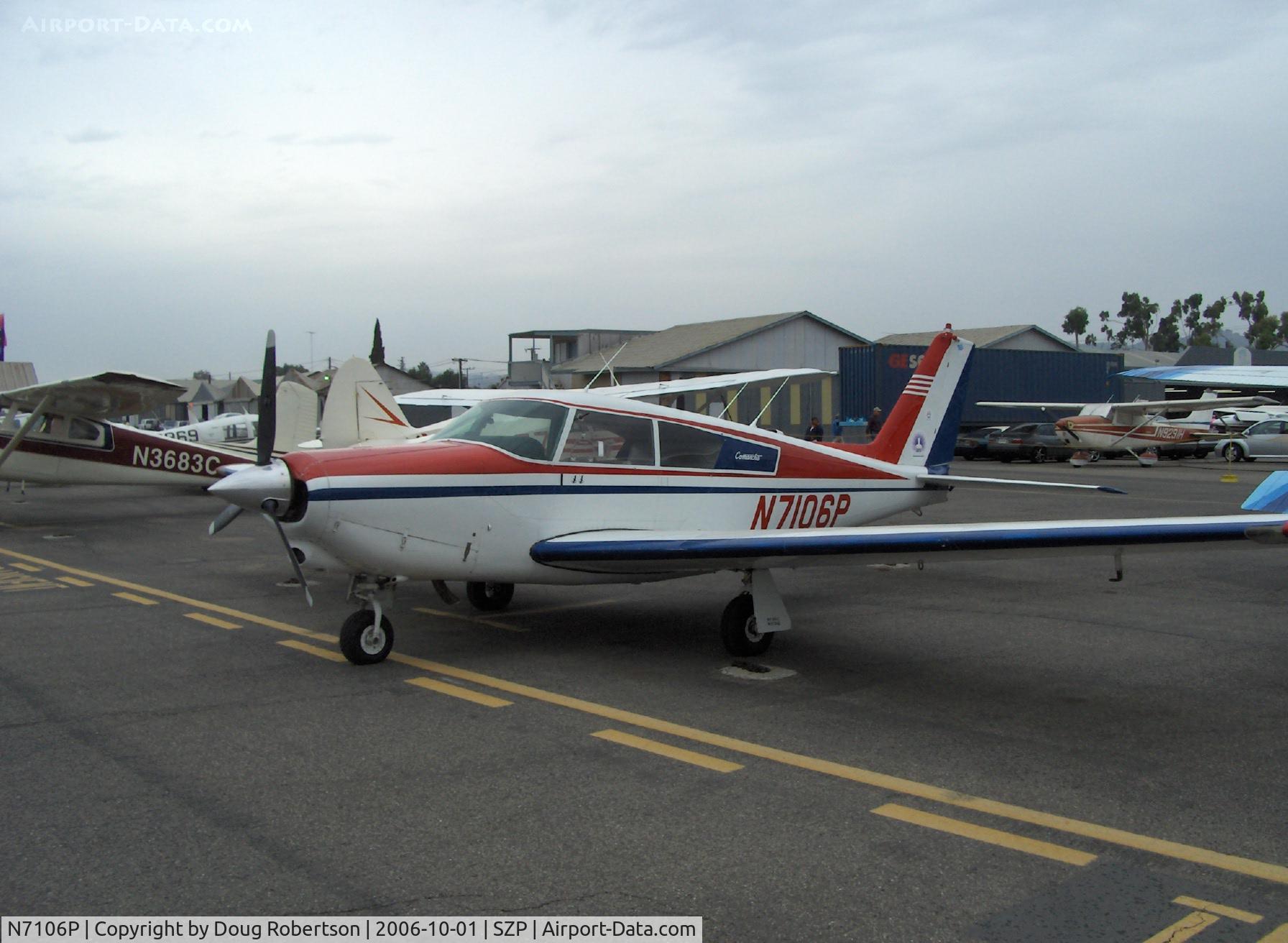 N7106P, 1961 Piper PA-24-250 Comanche C/N 24-2263, 1961 Piper PA-24-250 COMANCHE, Lycoming O-540-A1A5 250 Hp, tri-blade prop and big spinner