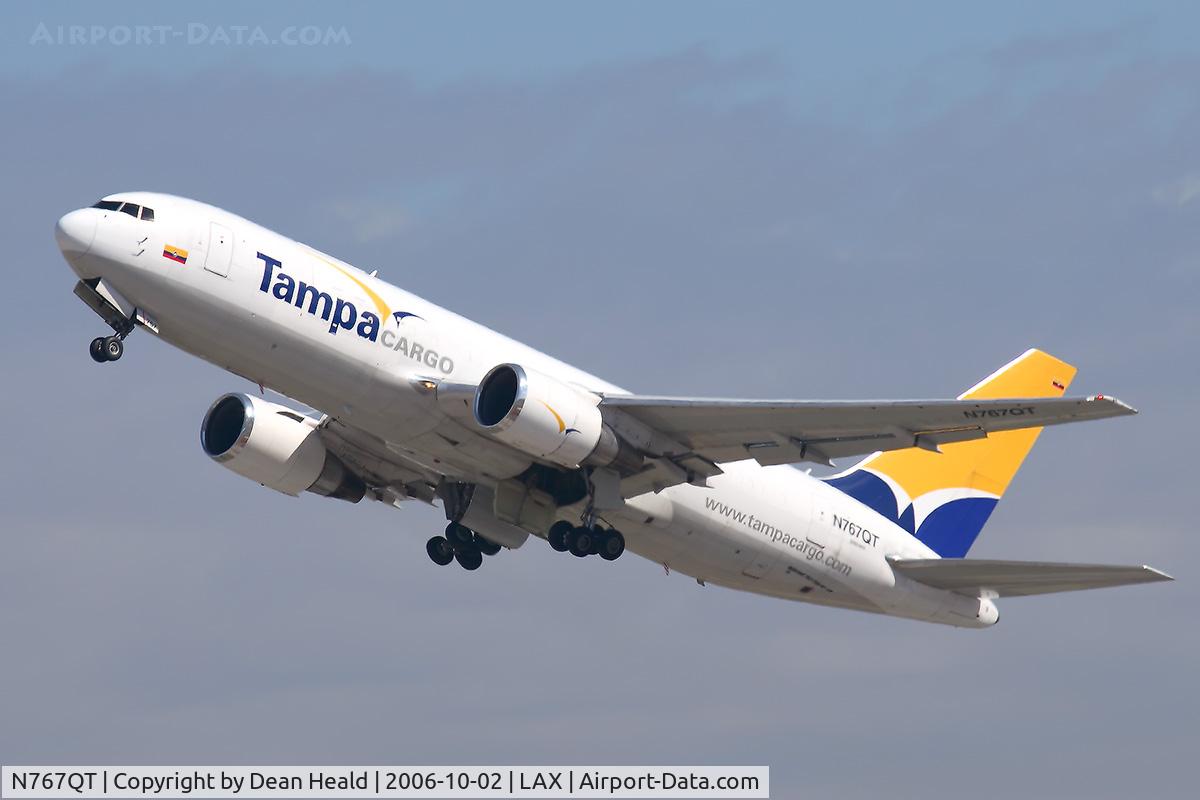 N767QT, 1987 Boeing 767-200/ER C/N 23804, Tampa Colombia Cargo N767QT (FLT TPA413) climbing out from RWY 25R enroute to Bogota El Dorado Int'l (SKBO).